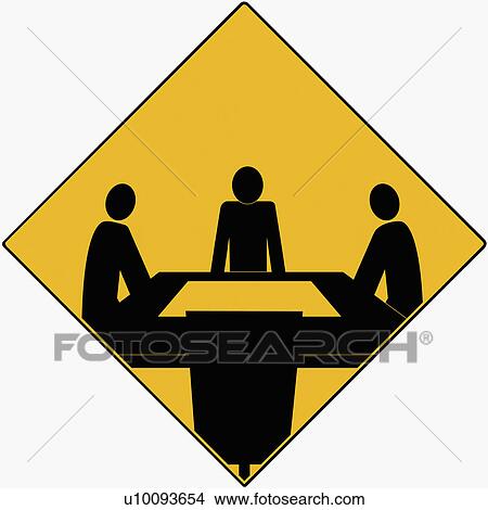 Three businessmen in a conference room View Large Illustration Stock Illustration - Three businessmen in a conference room. Fotosearch