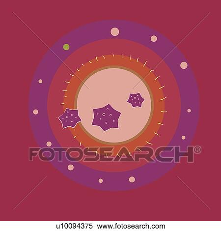 Stock Illustration - Three stars and the solar system. Fotosearch