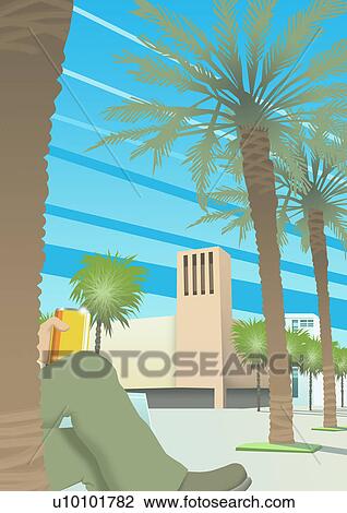 Low section view of a man holding a tin can View Large Illustration Drawing - Low section view of a man holding a tin can. Fotosearch