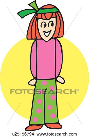 Close up view of girl forming I View Large Illustration Stock Illustration - Close up view of girl forming I. Fotosearch