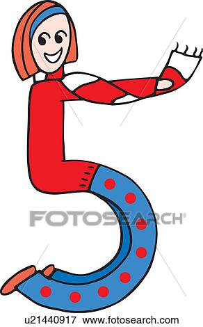 Side view of girl forming digit 5 View Large Illustration Stock Illustration - Side view of girl forming digit 5. Fotosearch