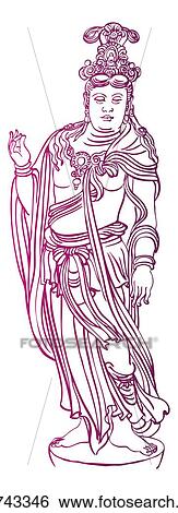 Stock Illustration - Bodhisattva. Fotosearch