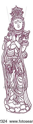 Stock Illustration - Bodhisattva. Fotosearch