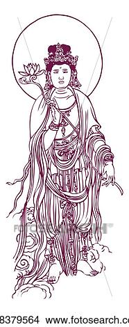 Buddha View Large Illustration Stock Illustration - Buddha. Fotosearch