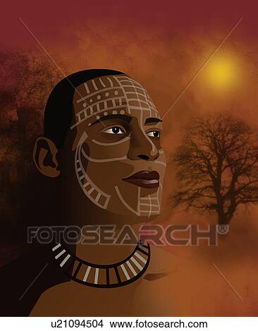 Stock Illustration - Portrait of a man. Fotosearch