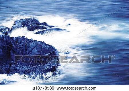 Rocks and waves, Japan, high angle view, composition, computer graphics, blurred motion View Large Photo Image Stock Photo - Rocks and waves, Japan, high angle view, composition, computer graphics, blurred motion. Fotosearch