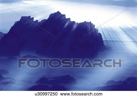 The sunlight over the rocky seashore, Japan, composition, computer graphics View Large Photo Image Stock Image - The sunlight over the rocky seashore, Japan, composition, computer graphics. Fotosearch