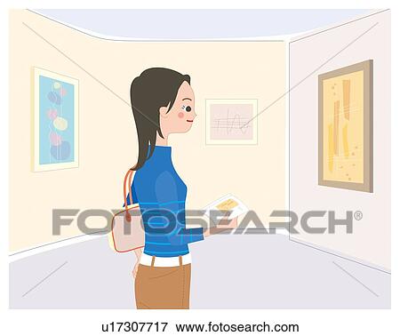 Art Gallery, Illustrative Technique View Large Illustration Stock Illustration - Art Gallery, Illustrative Technique. Fotosearch