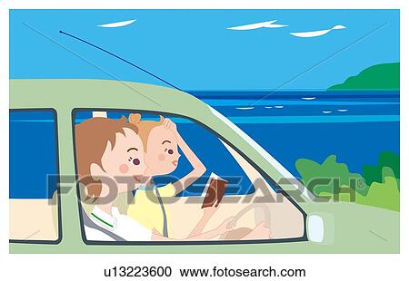 Drive, Illustrative Technique View Large Illustration Clipart - Drive, Illustrative Technique. Fotosearch
