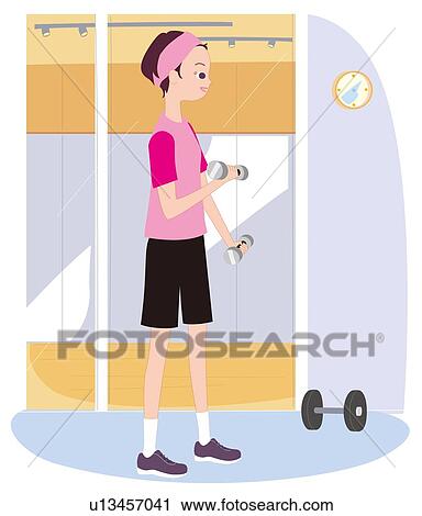 Clip Art - Fitness, Illustrative Technique. Fotosearch