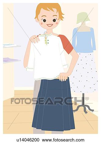 Shopping, Illustrative Technique View Large Illustration Clipart - Shopping, Illustrative Technique. Fotosearch
