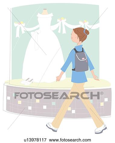 Stock Illustration - Show Window, Illustrative Technique. Fotosearch