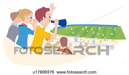 Wathch Soccer, Illustrative Technique View Large Illustration Stock Illustration - Wathch Soccer, Illustrative Technique. Fotosearch