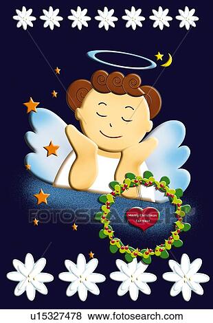 絵 の 天使 微笑 イラスト イラスト U Fotosearch