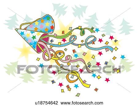 Painting of Christmas cracker, Illustration View Large Illustration Drawing - Painting of Christmas cracker, Illustration. Fotosearch