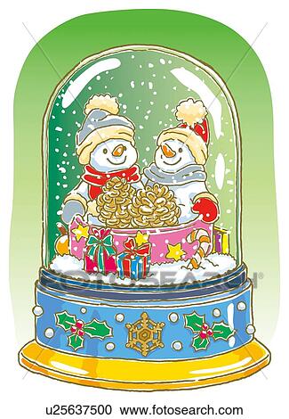 Painting of Christmas figurine of snowman, Illustration View Large Illustration Clipart - Painting of Christmas figurine of snowman, Illustration. Fotosearch