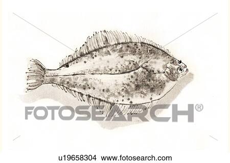 Stock Illustration - Mud Dad, Ink Brush Painting. Fotosearch