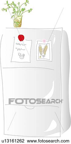 Drawing - Cold Storage, Illustrative Technique. Fotosearch