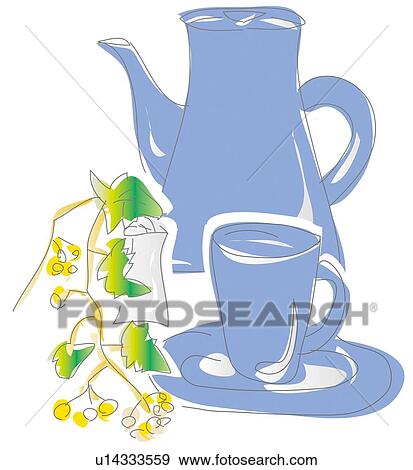 Cup and Pot, Illustrative Technique View Large Illustration Stock Illustration - Cup and Pot, Illustrative Technique. Fotosearch