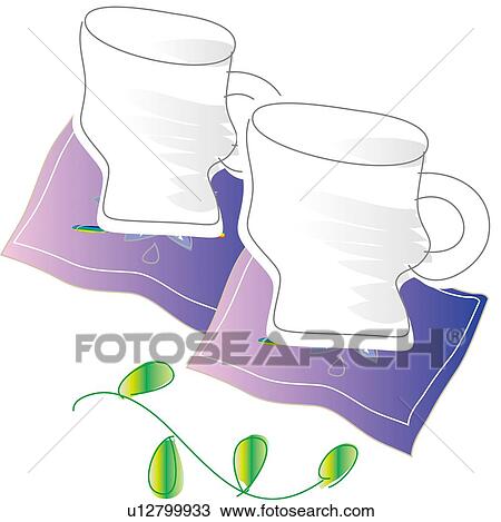 Drawing - Cup, Illustrative Technique. Fotosearch
