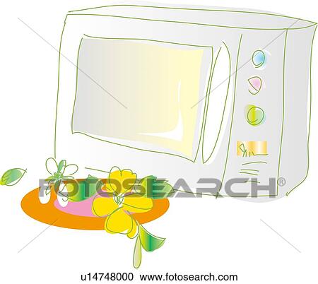 Clipart - Electronic Range, Illustrative Technique. Fotosearch