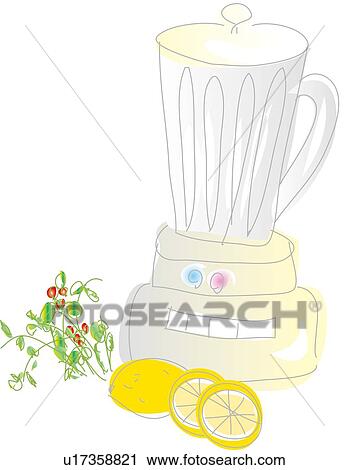 Juicer, Illustrative Technique View Large Illustration Clip Art - Juicer, Illustrative Technique. Fotosearch