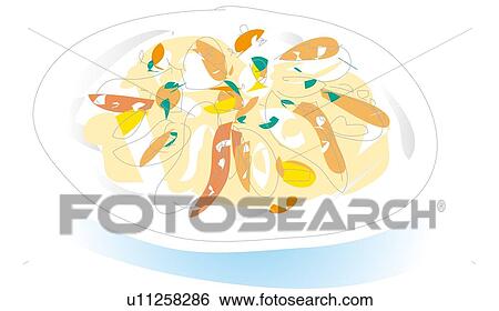 Octopus Marinating, Illustrative Technique View Large Illustration Stock Illustration - Octopus Marinating, Illustrative Technique. Fotosearch