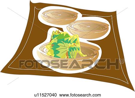 Clipart - Salad, Illustrative Technique. Fotosearch