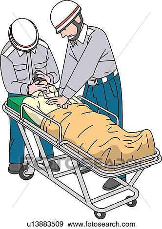 Stock Illustration - Emergency Life Guard, Illustrative Technique. Fotosearch