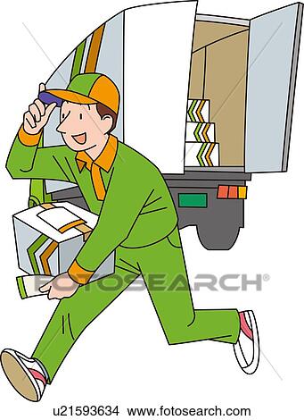 Home Delivery, Illustrative Technique View Large Illustration Stock Illustration - Home Delivery, Illustrative Technique. Fotosearch