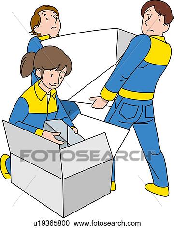 Mover, Illustrative Technique View Large Illustration Clipart - Mover, Illustrative Technique. Fotosearch