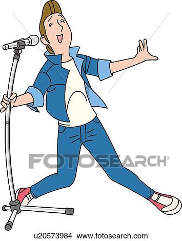 Stock Illustration - Musician, Illustrative Technique. Fotosearch