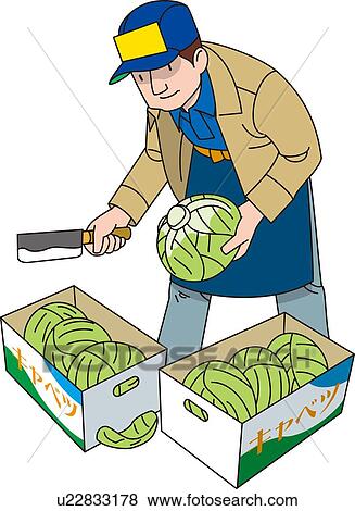 Vegetable Shop, Illustrative Technique View Large Illustration Stock Illustration - Vegetable Shop, Illustrative Technique. Fotosearch