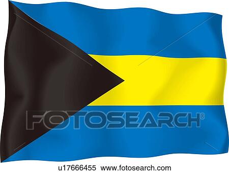 Stock Illustration - Bahamian flag. Fotosearch