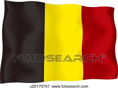 Stock Illustration - Belgian flag. Fotosearch