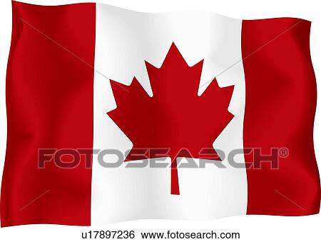 Stock Illustration - Canadian flag. Fotosearch
