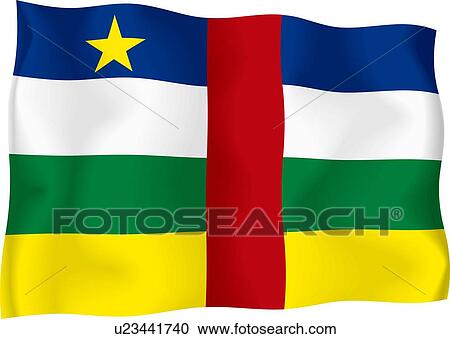 Clipart - Central African flag. Fotosearch