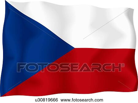 Czech flag View Large Illustration Stock Illustration - Czech flag. Fotosearch