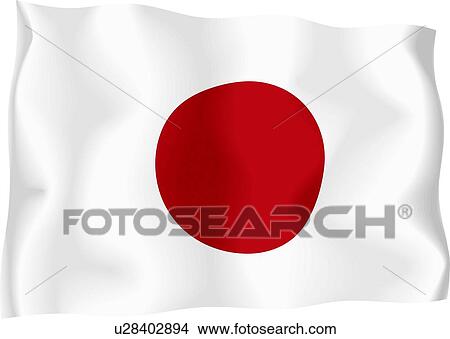 Stock Illustration - Japanese flag. Fotosearch