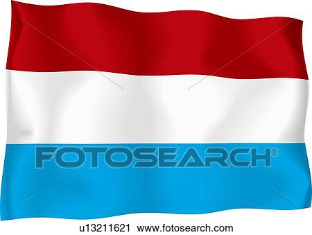 Clip Art - Luxembourg flag. Fotosearch