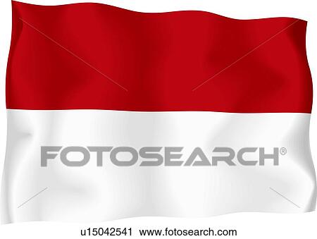 Clip Art - Monacan flag. Fotosearch