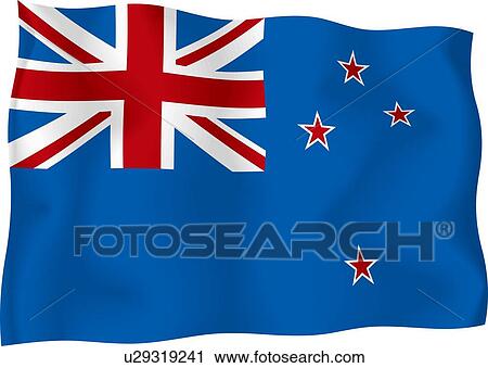 Clip Art - New Zealand flag. Fotosearch