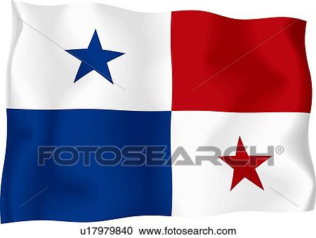 Clipart - Panamanian flag. Fotosearch