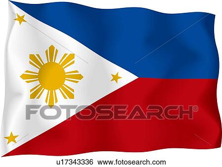 Stock Illustration - Philippines flag. Fotosearch