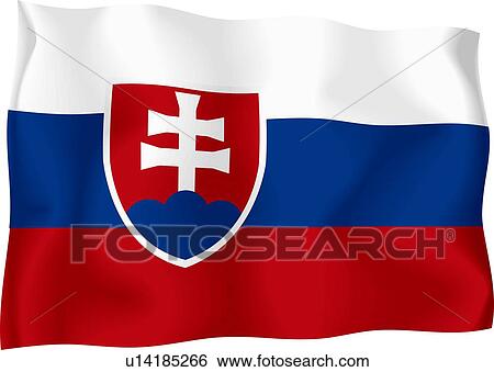Stock Illustration - Slovak flag. Fotosearch