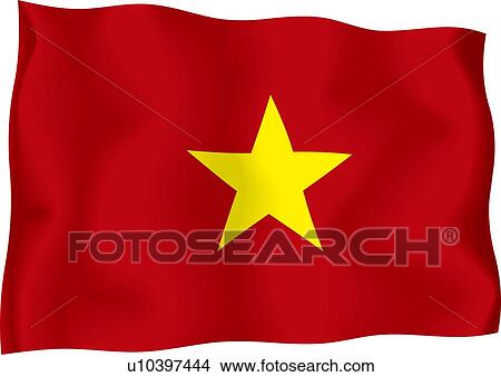 Vietnamese flag View Large Illustration Stock Illustration - Vietnamese flag. Fotosearch