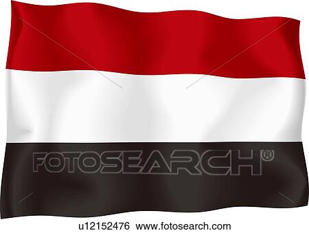 Yemeni flag View Large Illustration Stock Illustration - Yemeni flag. Fotosearch