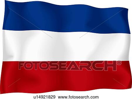 Yugoslavian flag View Large Illustration Stock Illustration - Yugoslavian flag. Fotosearch