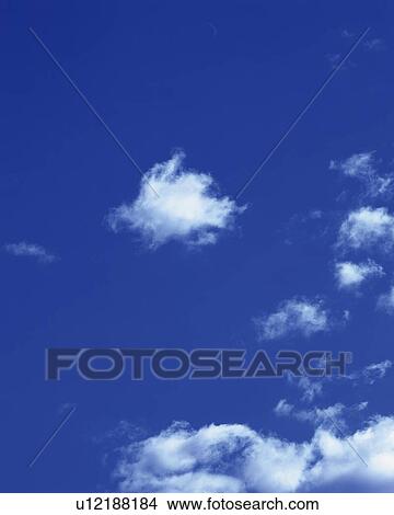 Picture - Blue sky and Clouds, Low angle view. Fotosearch