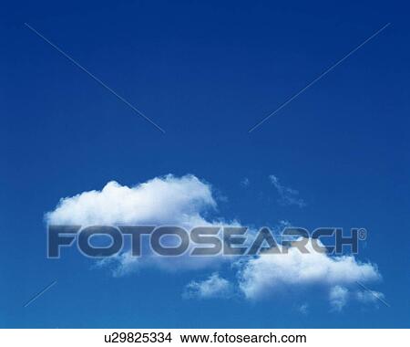 Picture - Blue sky and Clouds, Low angle view. Fotosearch